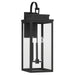 Thesis - 207744A - Three Light Exterior Wall Sconce - Hillside - Textured Black