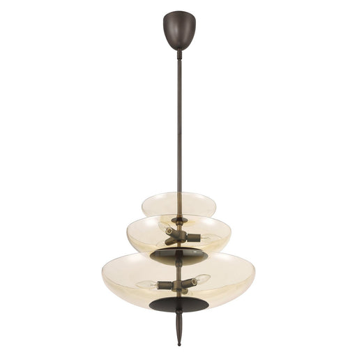 Fiorello Six Light Pendant Forged Bronze