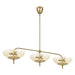 Thesis - 207786A - Nine Light Linear Pendant - Fiorello - Brushed Gold
