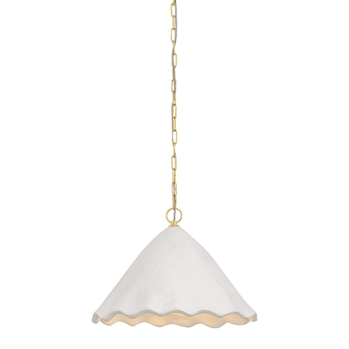 Mitzi - H1026701-AGB/WP - One Light Pendant - Lulu - Aged Brass