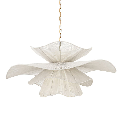 Amanda One Light Chandelier Aged Brass