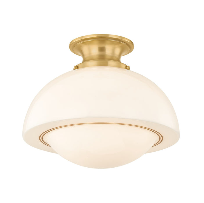 Mitzi - H1090601L-AGB - One Light Semi Flush Mount - Celine - Aged Brass