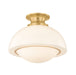 Mitzi - H1090601L-AGB - One Light Semi Flush Mount - Celine - Aged Brass