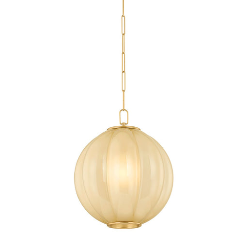 Mitzi - H1091701L-AGB - One Light Pendant - Bernadine - Aged Brass