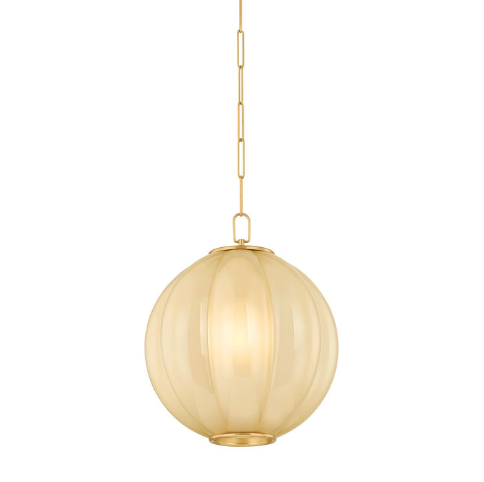 Mitzi - H1091701L-AGB - One Light Pendant - Bernadine - Aged Brass