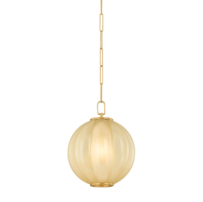 Mitzi - H1091701S-AGB - One Light Pendant - Bernadine - Aged Brass