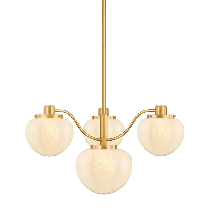 Mitzi - H1093804-AGB - Four Light Chandelier - Kristen - Aged Brass