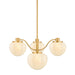Mitzi - H1093804-AGB - Four Light Chandelier - Kristen - Aged Brass