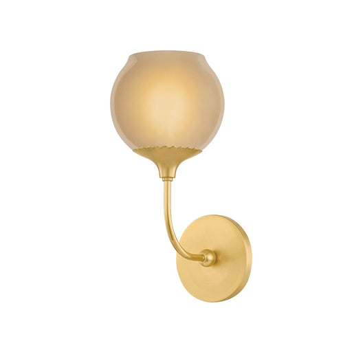 Daya One Light Wall Sconce Aged Brass