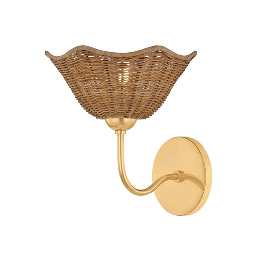 Kehlani One Light Wall Sconce Aged Brass