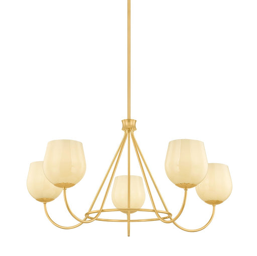 Mitzi - H1106805-AGB - One Light Chandelier - Genevieve - Aged Brass