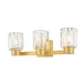Mitzi - H1107303-AGB - Three Light Bath - Danae - Aged Brass