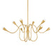 Mitzi - H1108808-AGB - Eight Light Chandelier - Anaise - Aged Brass
