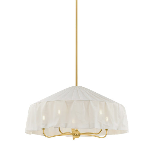 Shivonne Five Light Pendant Aged Brass
