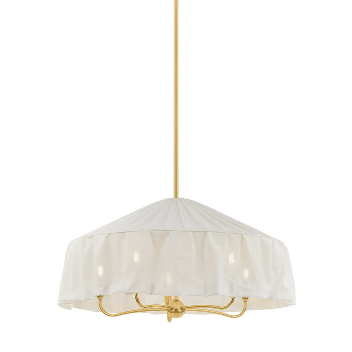 Mitzi - H1109805-AGB - Five Light Pendant - Shivonne - Aged Brass
