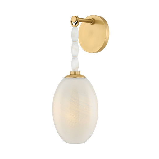 Yolanda One Light Wall Sconce Aged Brass