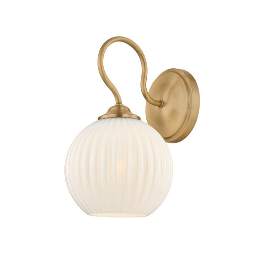 Vida One Light Wall Sconce Patina Brass