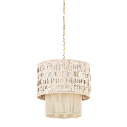 Lisbeta One Light Chandelier Aged Brass