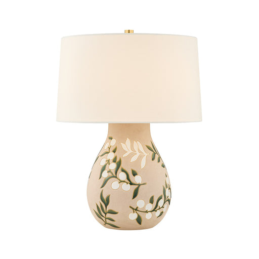 Maeve One Light Table Lamp Aged Brass