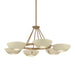 Troy Lighting - F2141-PBR/SSD - Six Light Chandelier - Alturas - Patina Brass
