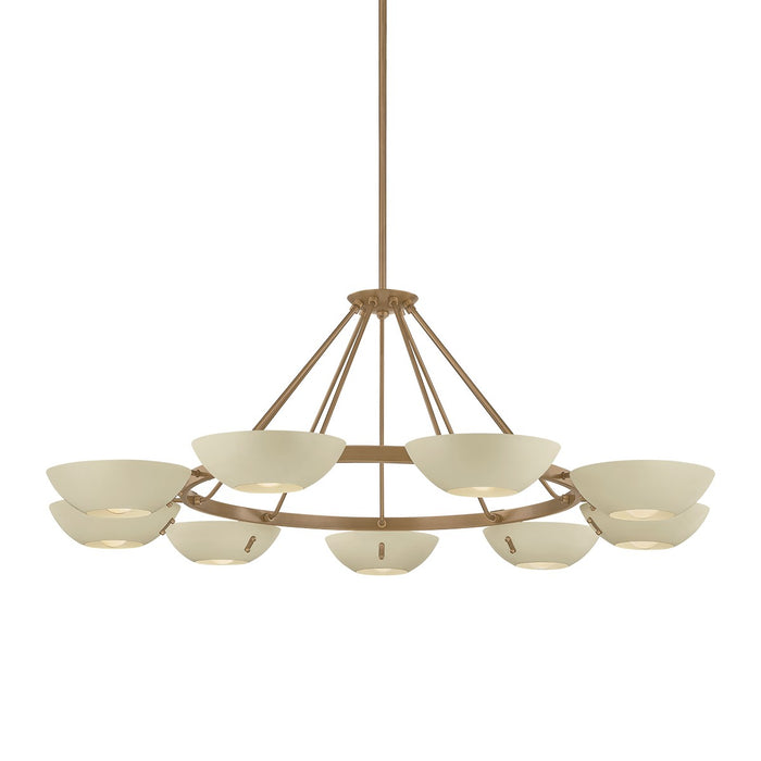 Troy Lighting - F2155-PBR/SSD - Nine Light Chandelier - Alturas - Patina Brass