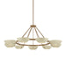 Troy Lighting - F2155-PBR/SSD - Nine Light Chandelier - Alturas - Patina Brass