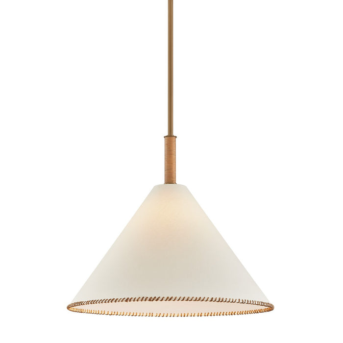 Troy Lighting - F2524-PBR - One Light Pendant - Stoney - Patina Brass