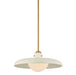 Troy Lighting - F2620-PBR/OW - One Light Pendant - Gustavo - Patina Brass