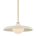 Troy Lighting - F2628-PBR/OW - One Light Pendant - Gustavo - Patina Brass
