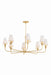 Troy Lighting - F4758-GLI - Eight Light Chandelier - Quill - Gilded Ivory