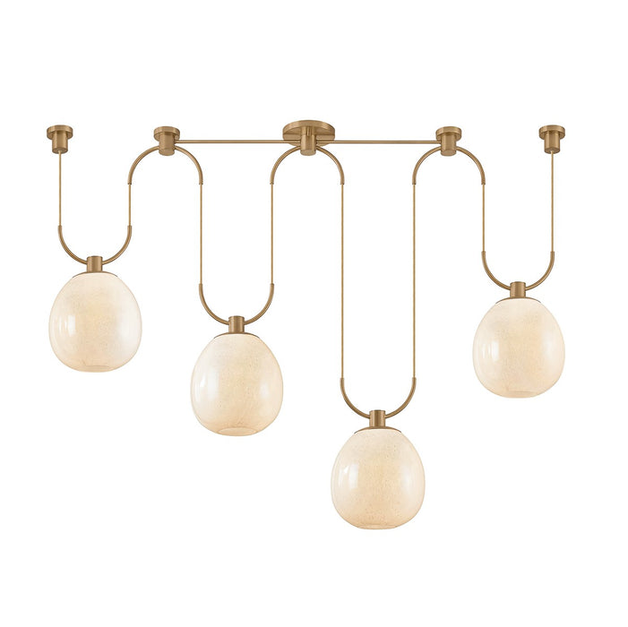 Troy Lighting - F7558-PBR - Four Light Linear Pendant - Jove - Patina Brass