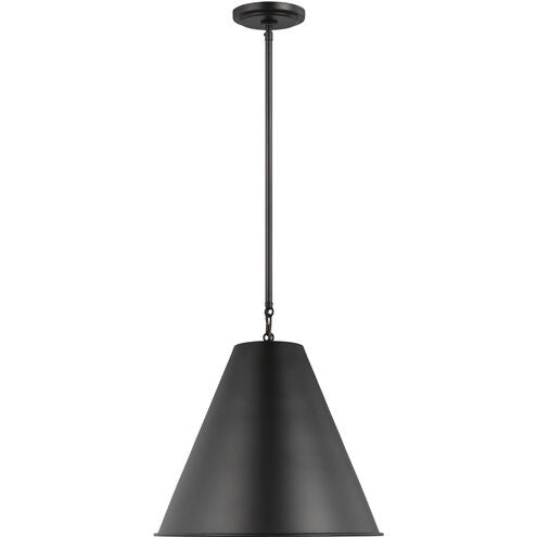 Gordon One Light Pendant Midnight Black