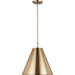 Visual Comfort Studio - 6585101-848 - One Light Pendant - Gordon - Satin Brass