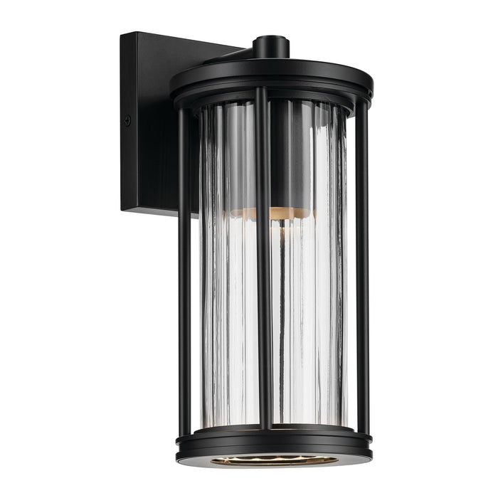 Kichler - 59022BKDS - One Light Outdoor Wall Mount - Barras - Black