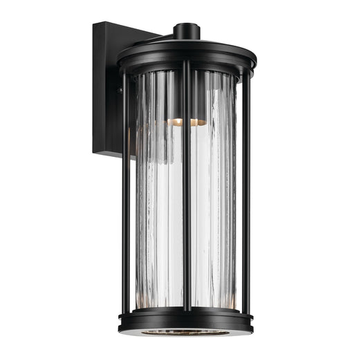 Kichler - 59023BKDS - One Light Outdoor Wall Mount - Barras - Black