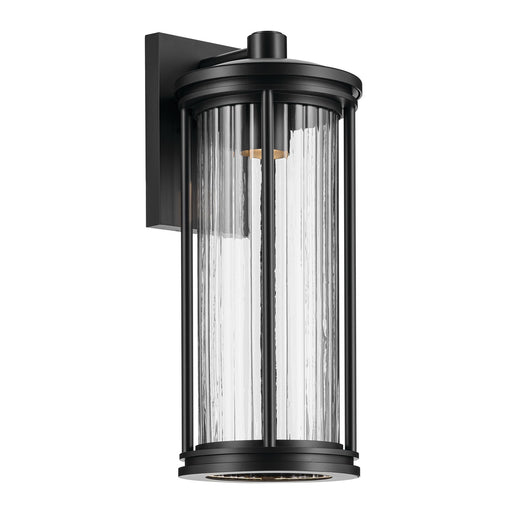 Kichler - 59024BKDS - One Light Outdoor Wall Mount - Barras - Black
