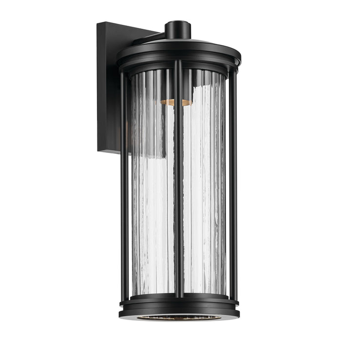 Kichler - 59024BKDS - One Light Outdoor Wall Mount - Barras - Black
