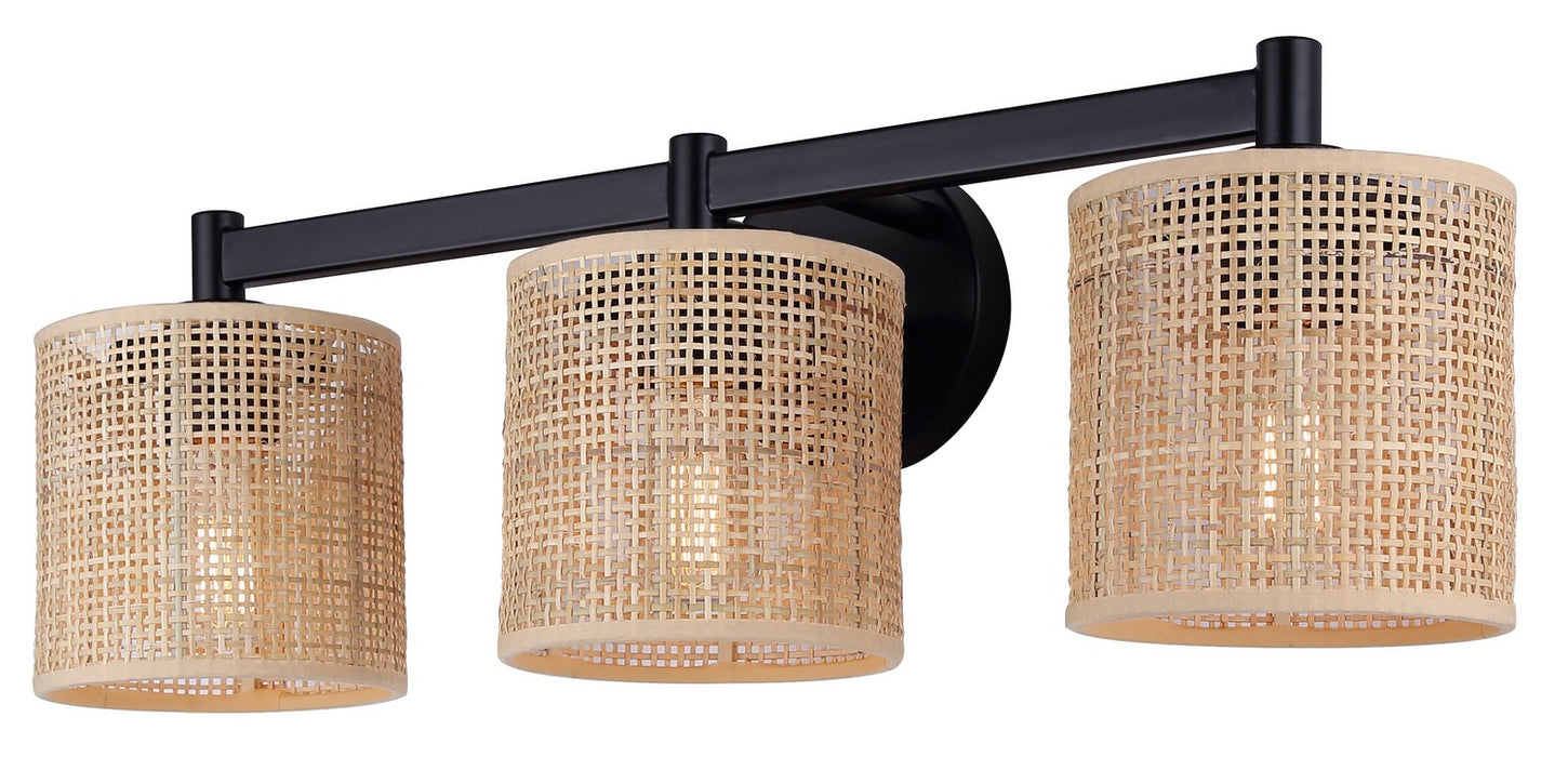 Canarm - IVL1206A03BK - Three Light Vanity - Meadow - Black