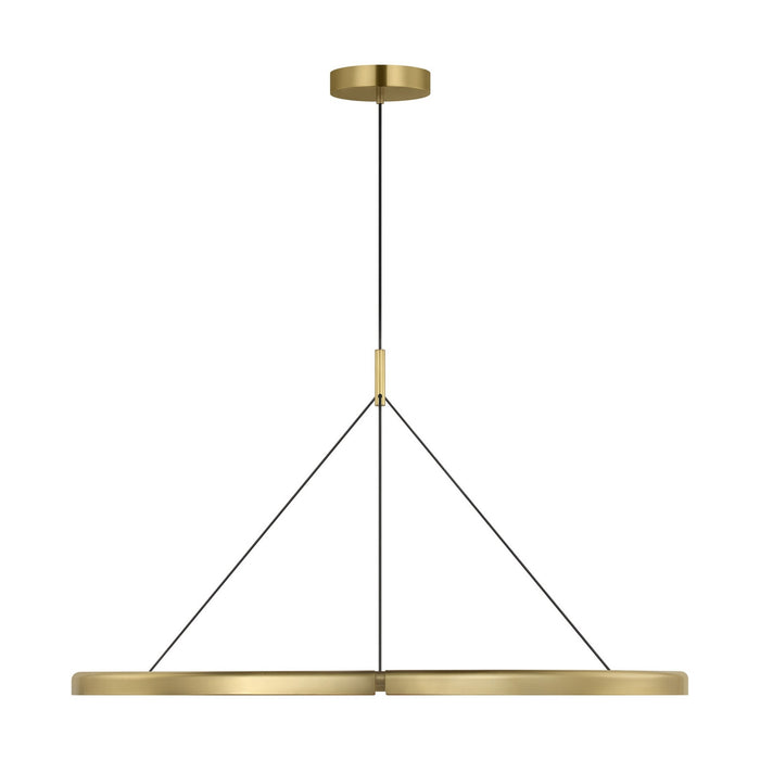 Visual Comfort Modern - PBCH80527HAB - LED Chandelier - Cloak - Hand-Rubbed Antique Brass