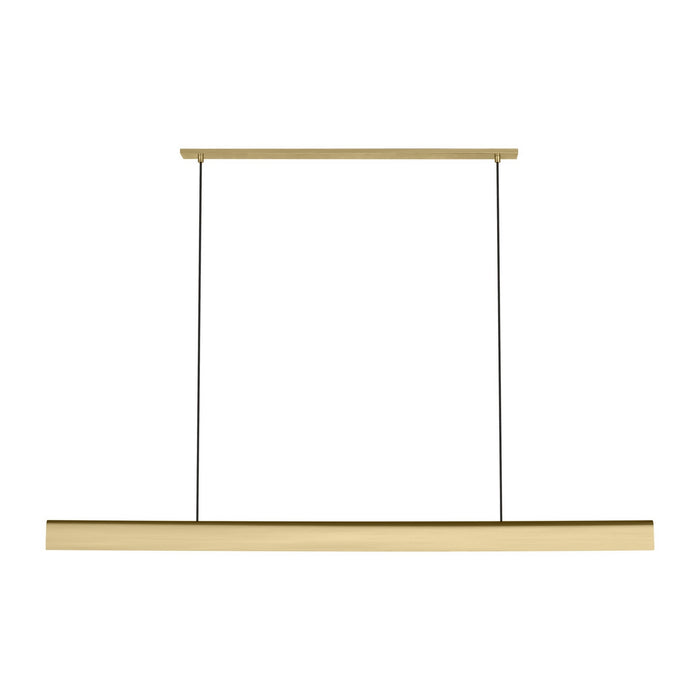 Visual Comfort Modern - PBLS79927HAB - LED Linear Chandelier - Cloak - Hand-Rubbed Antique Brass