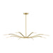 Visual Comfort Modern - SLCH81827HABEG - LED Chandelier - Lajos - Hand-Rubbed Antique Brass