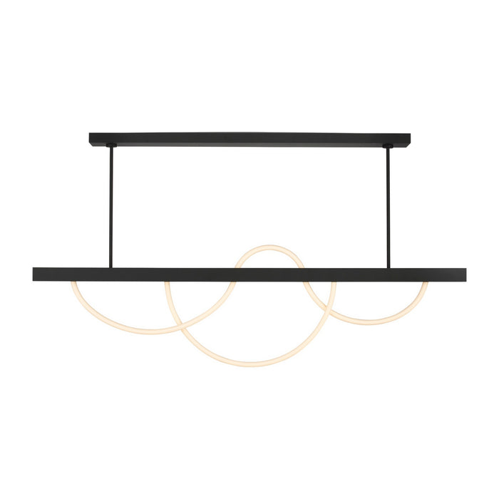 Visual Comfort Modern - SLLS83927B - LED Linear Chandelier - Uneri - Nightshade Black