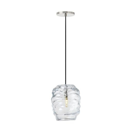 Audra One Light Pendant Polished Nickel