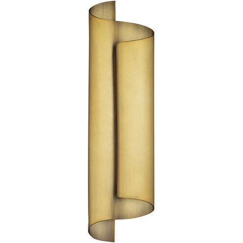 Pirouette LED Wall Sconce Aged Brass