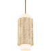 Modern Forms - PD-62516-30-WV/AB - LED Mini Pendant - Caviar - Beige Travertine/Aged Brass
