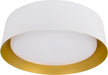 DVI Lighting - DVP39938AG+MW-AO - LED Flush Mount - Yukon - Antique Gold/Matte White