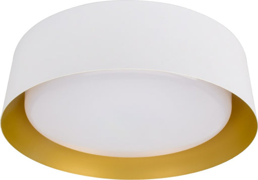 Yukon LED Flush Mount Antique Gold/Matte White