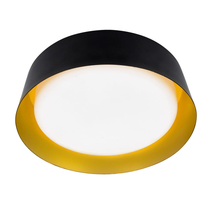 DVI Lighting - DVP39948AG+MB-AO - LED Flush Mount - Yukon - Antique Gold/Matte Black