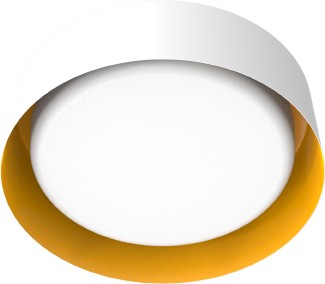 Yukon LED Flush Mount Antique Gold/Matte White