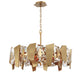 Lib & Co. - 12215-037 - Eight Light Chandelier - Castellana - Brushed brass